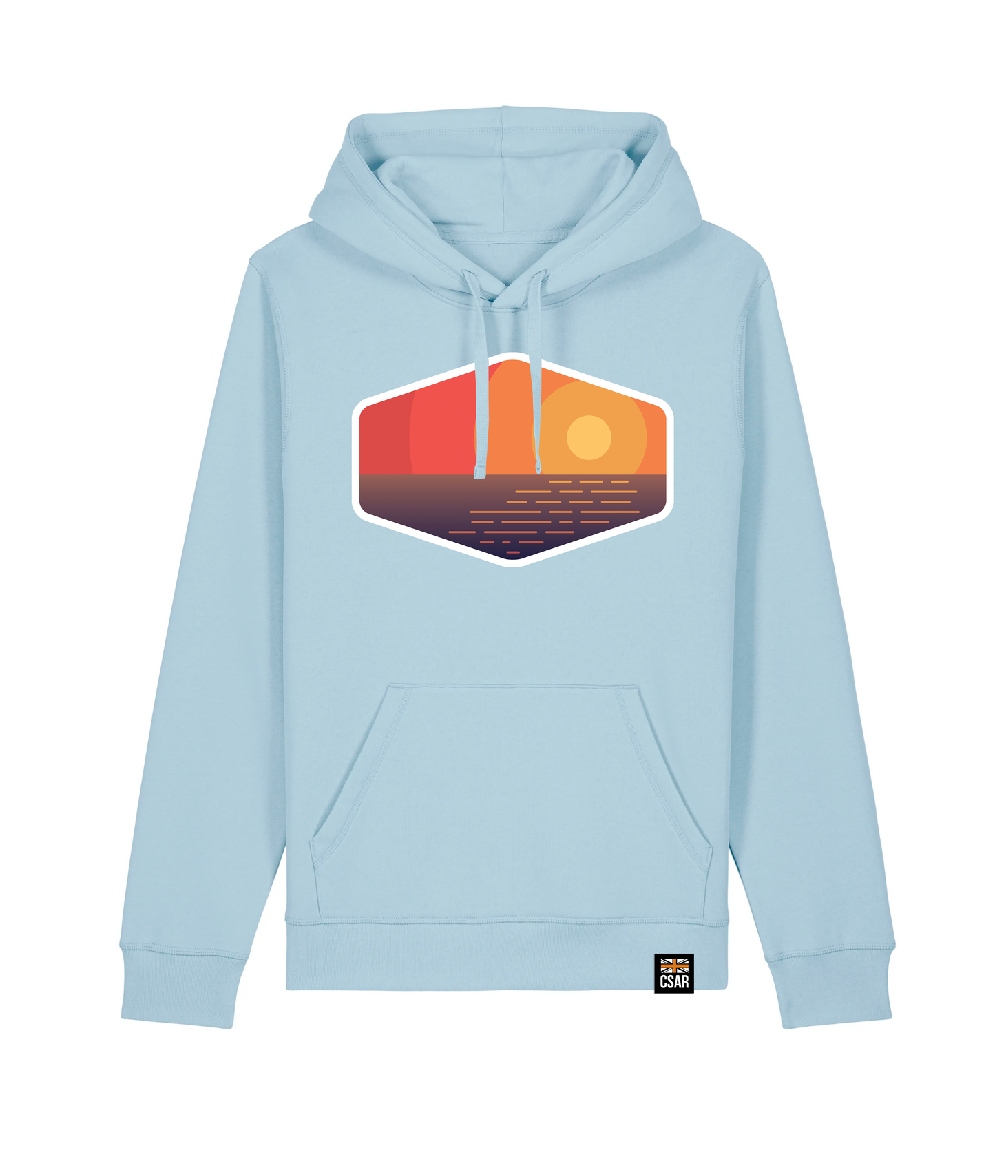 Sunset Orange Premium Hoodie
