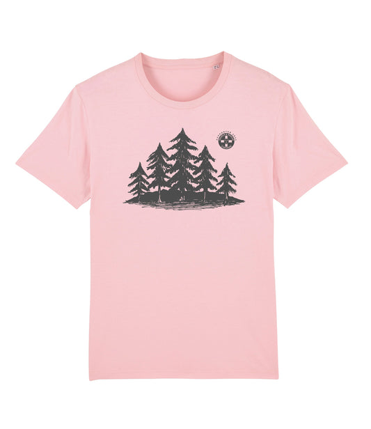Adult Forest T-Shirt - Cotton Pink