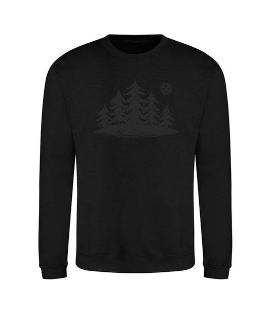 Blackout Forest Sweatshirt - Black